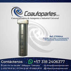 TUERCA CON CUADRANTE FIJACION PASAMANOS