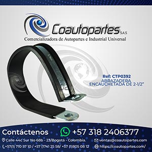 ABRAZADERA ENCAUCHETADA DE 2-1/2” NUMERO 63
