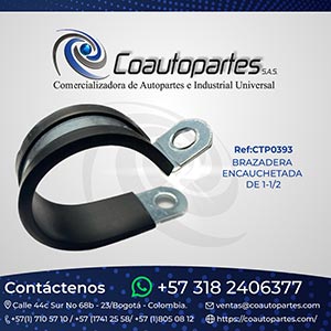 ABRAZADERA ENCAUCHETADA DE 1-1/2” NUMERO #38