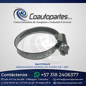 ABRAZADERA NORMA EN ACERO DE 1-3/8" (30-45)