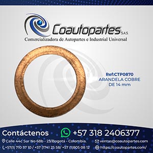ARANDELA COBRE DE 14 mm