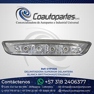 DELIMITADORA SUPERIOR DELANTERA BLANCA BRT/THOMAS/G7/AUDACE