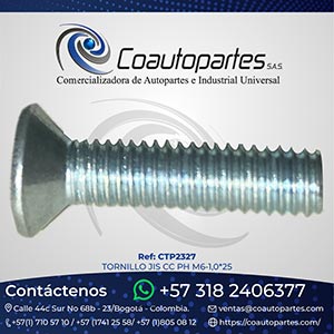 TORNILLO JIS CC PH M6-1,0*25
