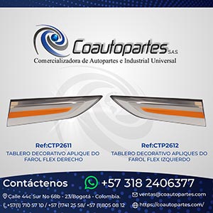 TABLERO DECORATIVO APLIQUE DO FAROL FLEX DERECHO/IZQUIERDO