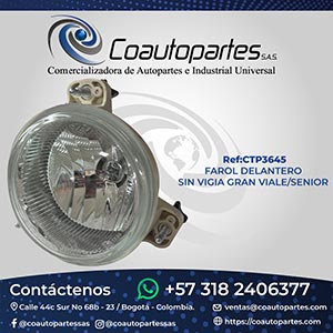 FAROL DELANTERO SIN VIGIA GRAN VIALE/SENIOR