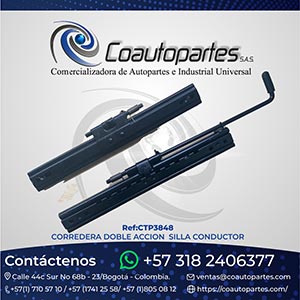 CORREDERA DOBLE ACCION SILLA CONDUCTOR