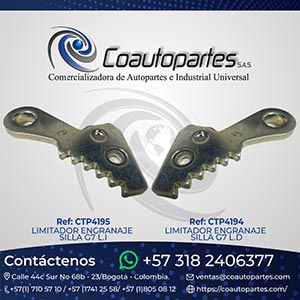 LIMITADOR ENGRANAJE SILLA G7 L.D/LI