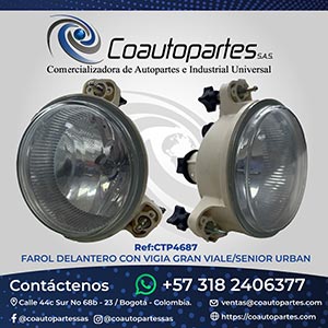 FAROL DELANTERO CON VIGIA GRAN VIALE/SENIOR URBAN 12V