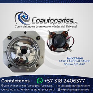 FARO LARGO ALCANCE 90mm C/B-24V AGA BUSSCAR S5