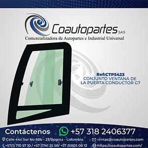 CONJUNTO VENTANA DE LA PUERTA CONDUCTOR G7