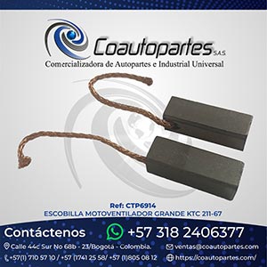ESCOBILLA MOTOVENTILADOR GRANDE KTC