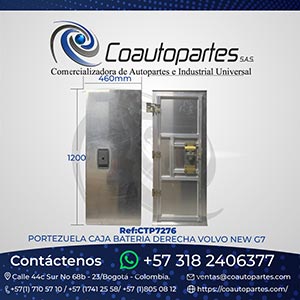 PORTEZUELA CAJA BATERIA DERECHA VOLVO NEW G7