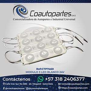MODULO 3 LED BLANCO 24V