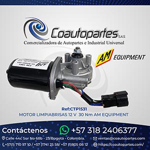 MOTOR LIMPIABRISAS 12 V 30 Nm AM EQUIPMENT