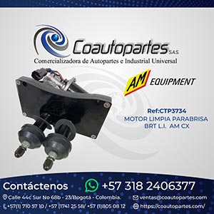 MOTOR LIMPIA PARABRISA BRT L.I. AM CONEXIÓN MOVIL