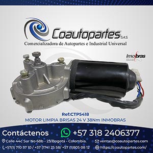 MOTOR LIMPIA BRISAS 24 V 38Nm INMOBRAS