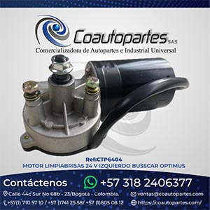 MOTOR LIMPIABRISAS 24 V IZQUIERDO BUSSCAR OPTIMUS