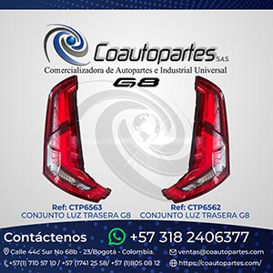 CONJ LUZ TRASERA G8 IZQ/DER