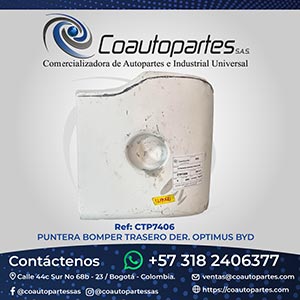 PUNTERA BOMPER TRASERO DER. OPTIMUS BYD