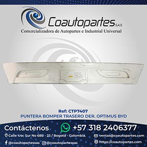 BOMPER TRASERO CENTRAL OPTIMUS BYD