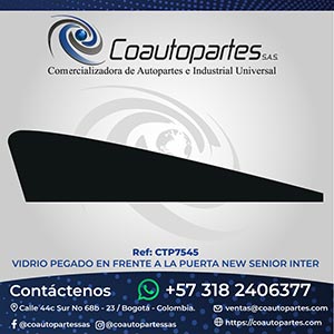 VIDRIO PEGADO EN FRENTE A LA PUERTA NEW SENIOR INTER