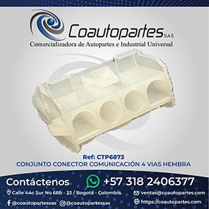 CONJUNTO CONECTOR COMUNICACIÓN 4 VIAS HEMBRA