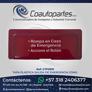 TAPA PLASTICA SALIDA DE EMERGENCIA COMIL
