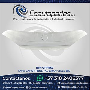 TAPA CAPOT FRONTAL GRAN VIALE B12
