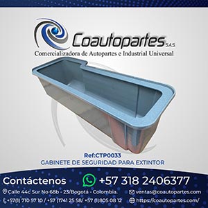 GABINETE DE SEGURIDAD PARA EXTINTOR SOLO LA CAJA Y LA BASE