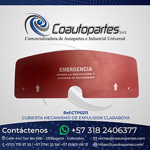 CUBIERTA MECANISMO DE EXPULSION CLARABOYA BUSSCAR PLANA ANCHA