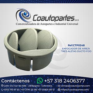ENFOCADOR DE AIRE/A TRES ALETAS DUCTO FIJO ​