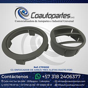 CJ. ENFOCADOR DE AIRE/A TRES ALETAS DUCTO FIJO 10748722