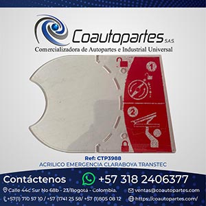 ACRILICO EMERGENCIA CLARABOYA TRANSTEC