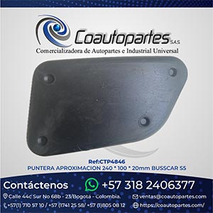 PUNTERA APROXIMACION 240 * 100 * 20mm BUSSCAR S5