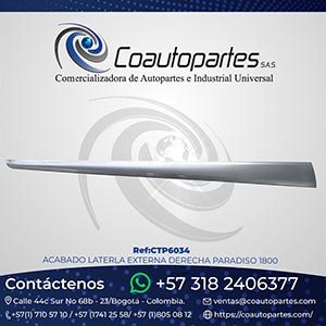 ACABADO LATERLA EXTERNA DERECHA PARADISO 1800 10234213