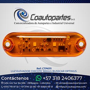 LUZ ELEVADOR CHICOTE 160mm BUSSCAR OPTIMUS ​