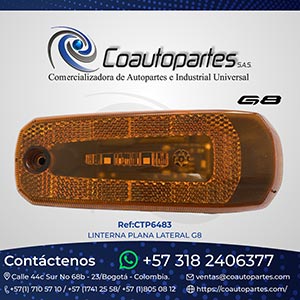 LINTERNA PLANA LATERAL G8