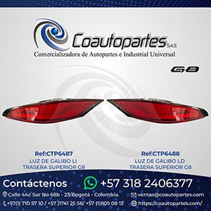 LUZ DE GALIBO LI/LD TRASERA SUPERIOR G8