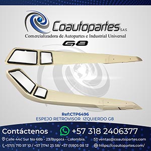 ESPEJO RETROVISOR IZQUIERDO. G8 ​