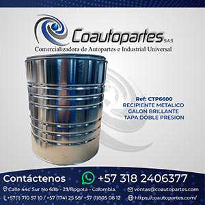 GALON BRILLANTE TAPA DOBLE PRESION