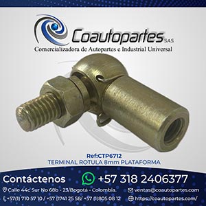 TERMINAL ROTULA 8mm PLATAFORMA