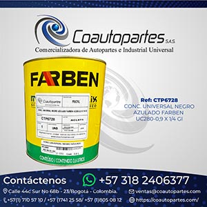 CONC. UNIVERSAL NEGRO AZULADO FARBEN UC280-0,9 X 1/4 Gl