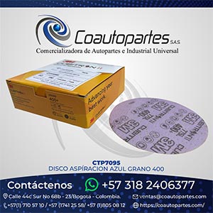 DISCO ASPÍRACION AZUL GRANO 400