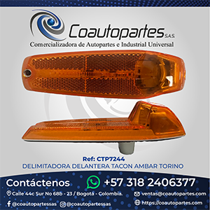 DELIMITADORA DELANTERA TACON AMBAR TORINO 12848444