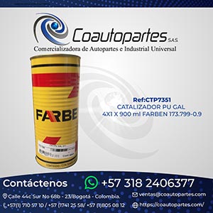 CATALIZADOR PU GAL 4X1 X 900 ml FARBEN 173.799-0.9