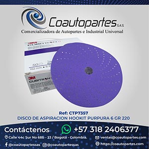 DISCO DE ASPIRACION HOOKIT PURPURA 6 GR 220 0050001000025