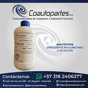 DISOLVENTE POLIURETANO X 1/4 GALON