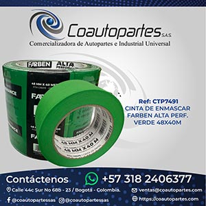 CINTA DE ENMASCARAR FARBEN ALTA PERF.VERDE 48X40M PR539.008