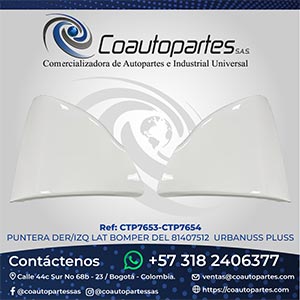 PUNTERA DER/IZQ LAT BOMPER DEL 81407512 URBANUSS PLUSS