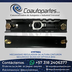 MECANISMO REGULADOR DE ALTURA CINTURON SEGURIDAD BUSSCAR OPTIMUS BYD